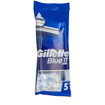   Gillette Blue II 5's disposable razors in bag / Gillette Bue II eldobhtató borotva 5 db [EN,PL,HU,SK,AL,RO,LT,MD,HR,EE,RS,SI,AR,GR]