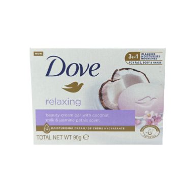   Dove Soap Relaxing Coconut Milk 90g EXPORT PACK / Dove szappan [EN,IT,FR,ES]