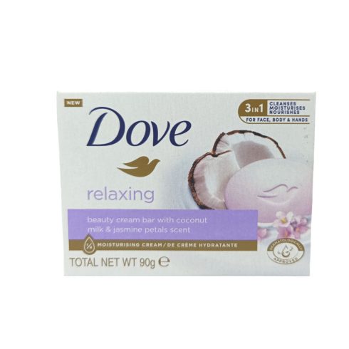 Dove Soap Relaxing Coconut Milk 90g EXPORT PACK / Dove szappan [EN,IT,FR,ES]