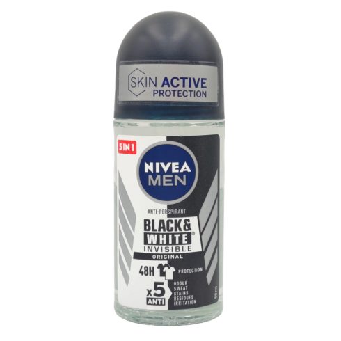 Nivea Roll on Men Black & White Invisible - Original - 50ml [IT,ES,GR,EN,HE]