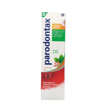   Parodontax Toothpaste Herbal Twist - Ginger & Mint - 75ml [NL,FR]