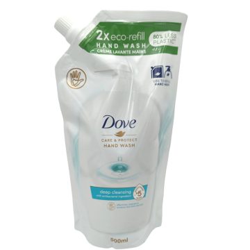   Dove liquid soap refill pouch 500ml Care&Protect Deep Cleansing / Dove folyékony szappan utántöltő