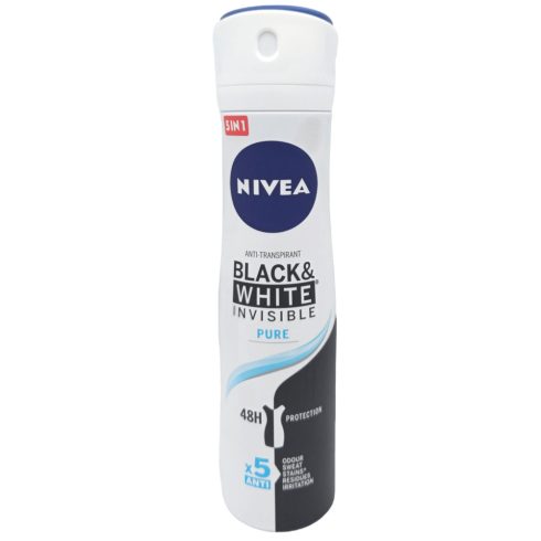 Nivea Deo Spray Black & White Invisible - Pure 150 ml
