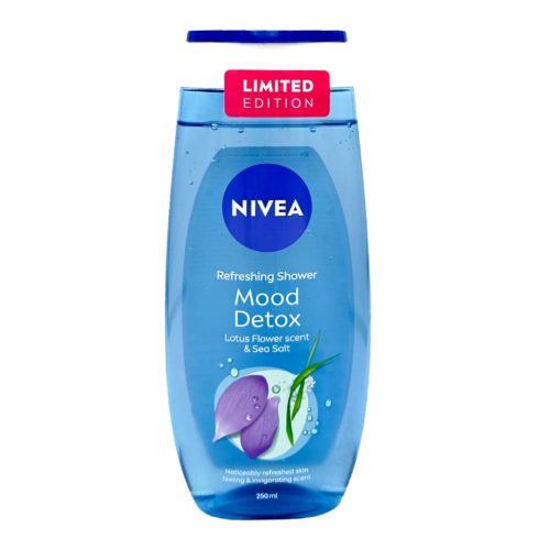 Nivea Shower Gel Mood Detox - Lotus Flower & Sea Salt 250ml / Nivea tusfürdő [PL,CZ,SK,HU,SLO,RO,FR,NL]