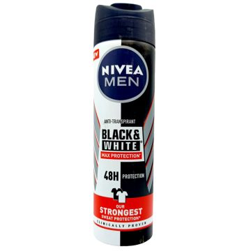   Nivea Deo MEN Black & White 150ml Spray Max Protect / Nivea férfi deo 150ml [NL,FR]