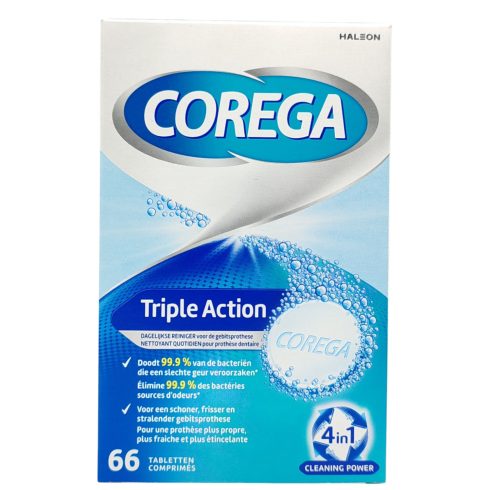 Corega Tabs 66's 4in1 Triple Action