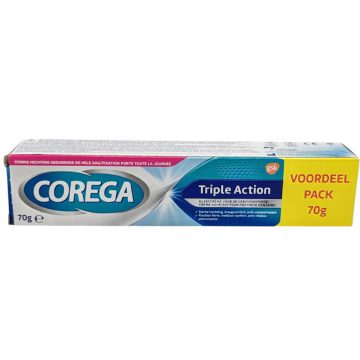 Corega Dental Adhesive Cream 70g Triple Action