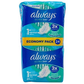   Always - Maandverband - 1 Normal With Wings - Ultra Day - Economy Pack - 24 Stuks