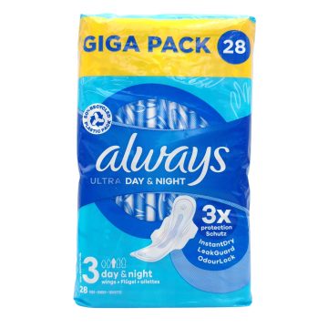 Always Ultra Day&Night with Wings 3x Protection 28pcs