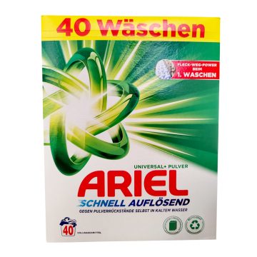 Ariel Washing Powder Universal+ Fast Dissolving 40W/2400g