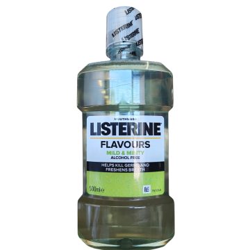 Listerine mouthwash 500ml Mild & Minty