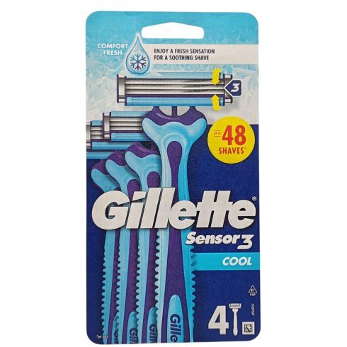 Gilette Disposable Sensor3 in Blister Pack Cool Comfort 4's