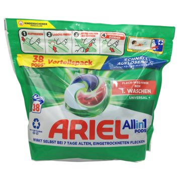 Ariel All in 1 mosókapszula / Pods Universal+ 38Wb/813,2g