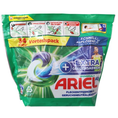 Ariel All in 1 mosókapszula / Pods Universal+ Extra Odor Protection 34Wb/727,6g