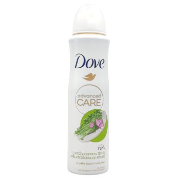   Dove - Deodorant - Spray - Advanced Care - Matcha Green Tea & Sakura Blossom Scent - 150ml