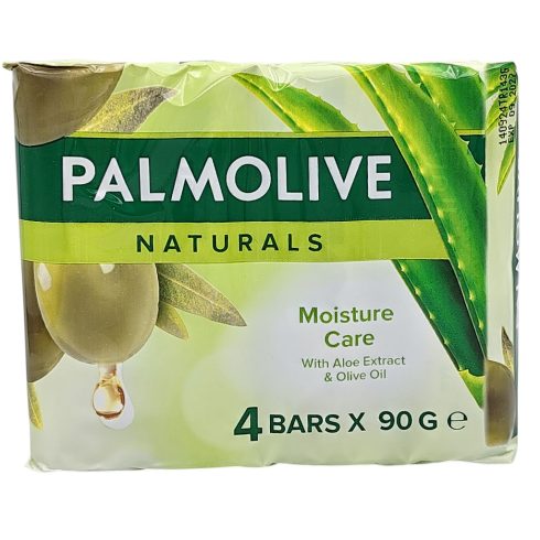 Palmolive Naturals - Soap - Moisture Care - Aloe Extract & Olive Oil - 4 x 90g