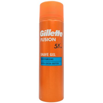   Gillette Shaving Gel Fusion5 Moisturising - Cocoa Butter - 200ml / Gillette borotvagél