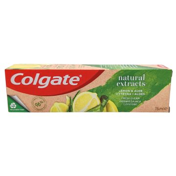 Colgate Toothpaste 75ml Natural Extracts Lemon & Aloe