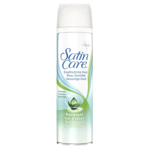 Gillette shaving gel Satin Care 200ml Sensitive / Gillette női borotvagél [DE,CH,BE,LU,AT,NL,FR]