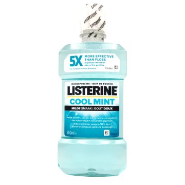 Listerine Mouthwash Cool Mint- Mild Taste 500ml [NL,FR,DE]
