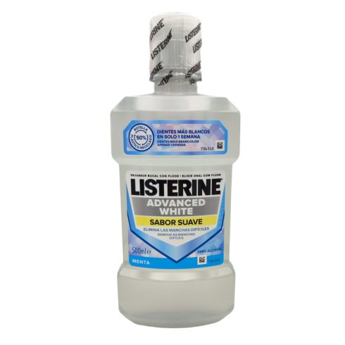 Listerine mouthwash 500ml Advanced white [ES,PT]
