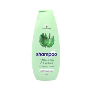 Schwarzkopf Shampoo 7 Organic Herbs 400ml [NL,FR,ES,DE]